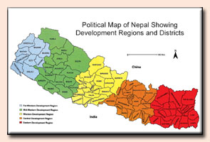 districts and development regions